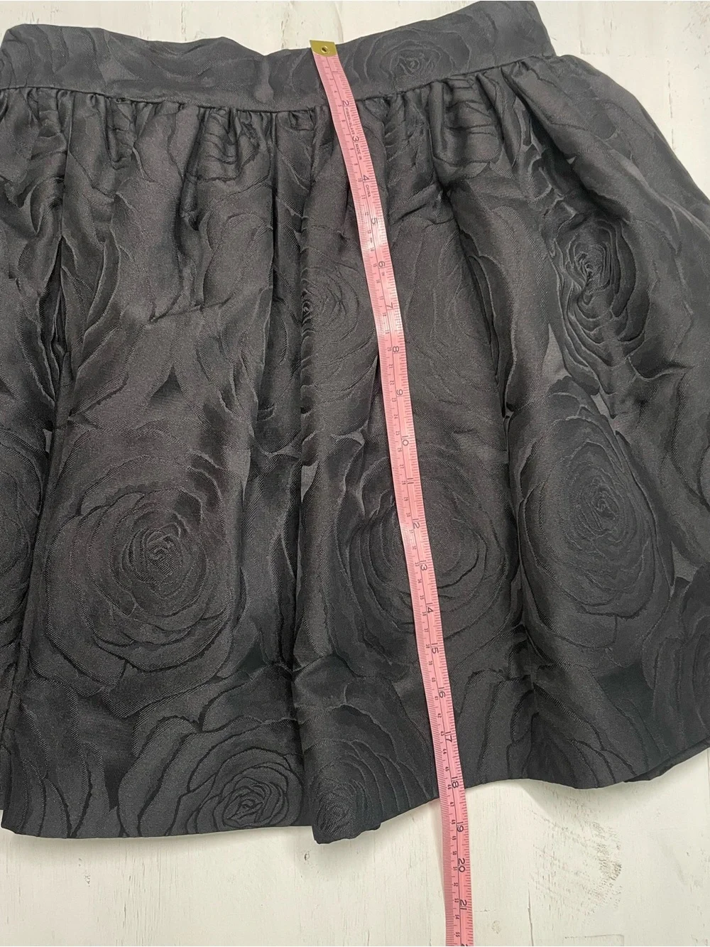 kate spade New York Skirt The Rules Black Rose Jacquard Fit & Flare Skirt Size 4